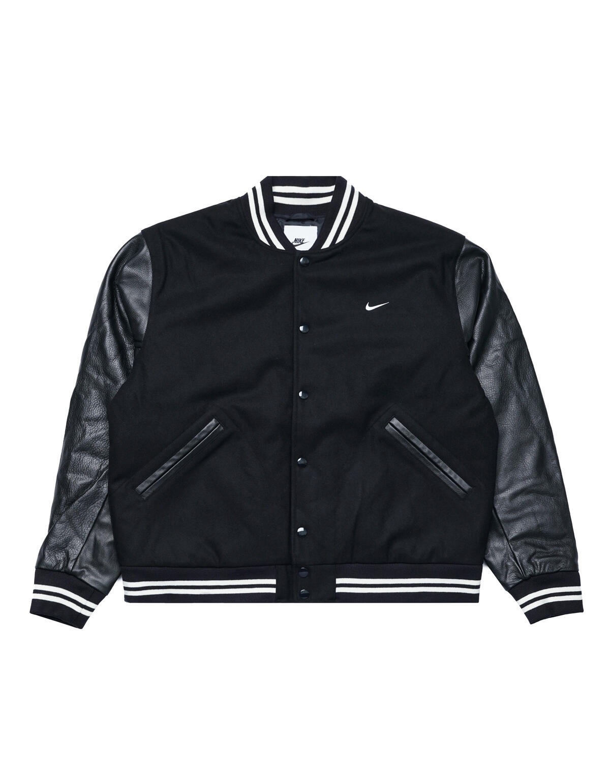 Nike varsity cheap jacket leather